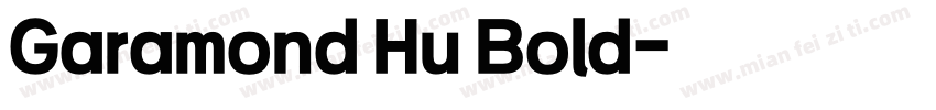Garamond Hu Bold字体转换